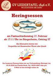 Liedertafel - Heringsessen